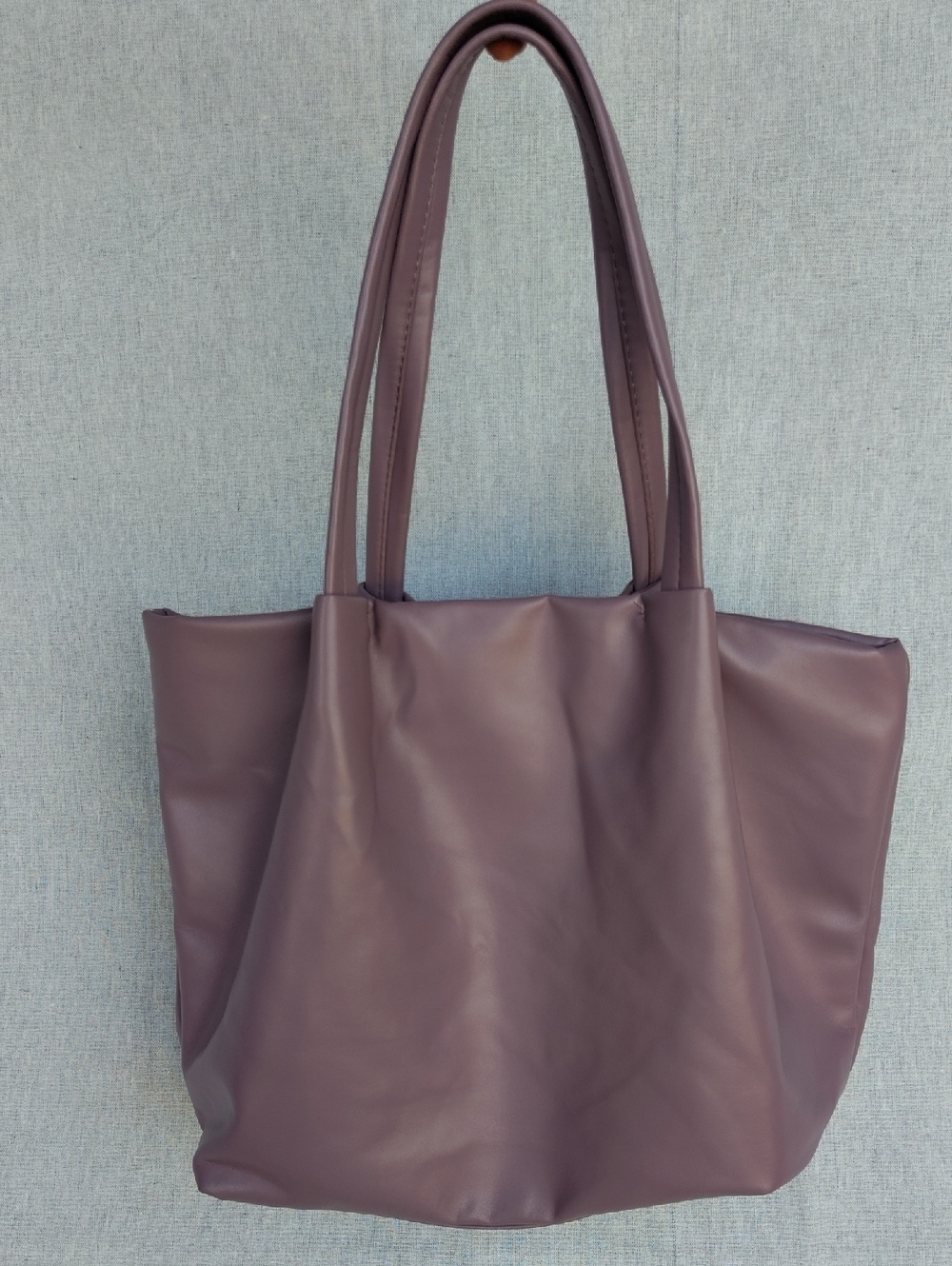 Neiman Marcus Mauve Leather-Feel Tote